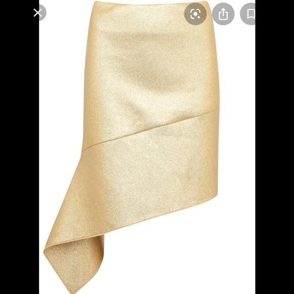 Reed Krakoff Dresses & Skirts - NWT Reed Krakoff Gold Skirt SZ 4
